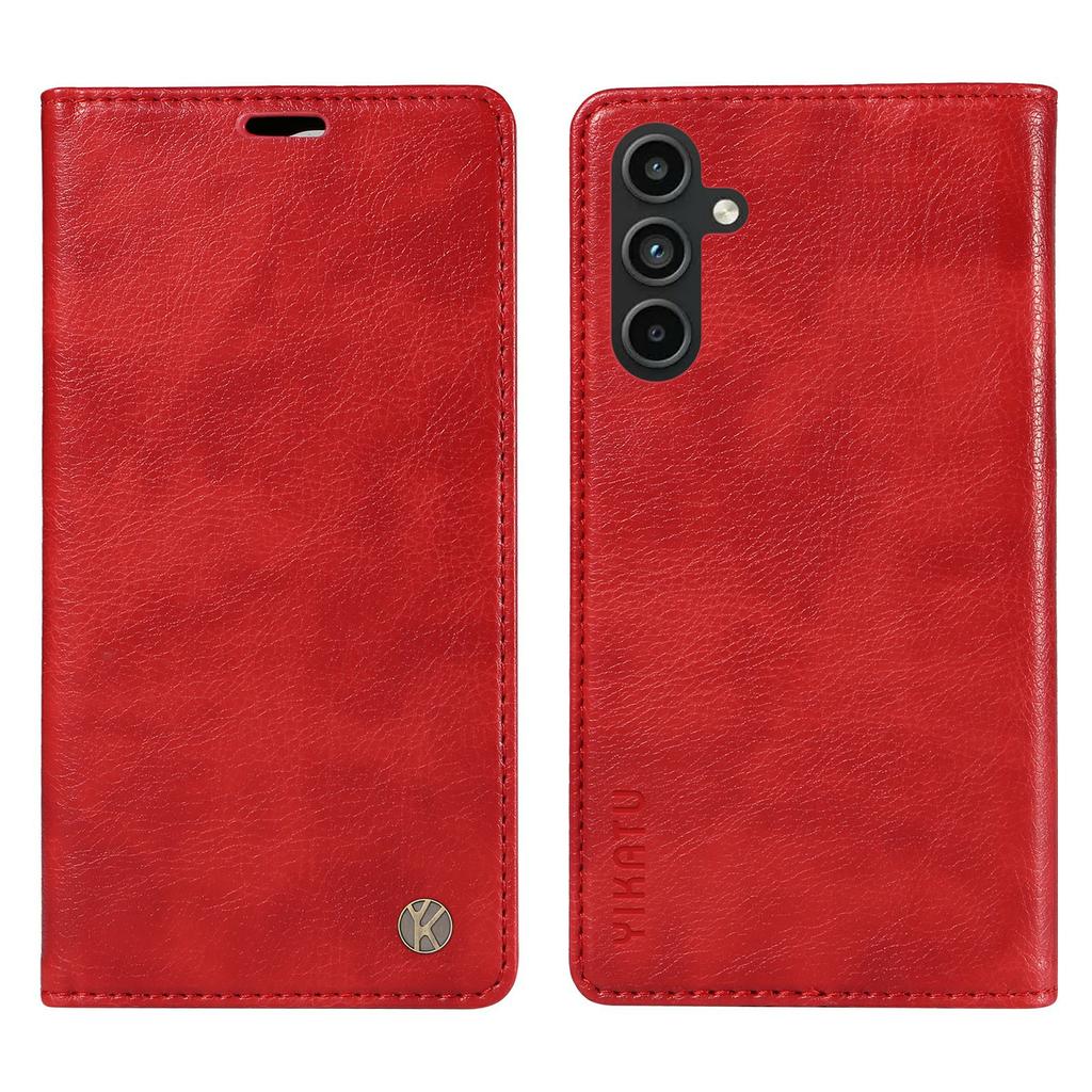 YIKATU YK-006 For Samsung Galaxy A15 4G/5G Case Anti-scratch Wallet Leather Phone Cover