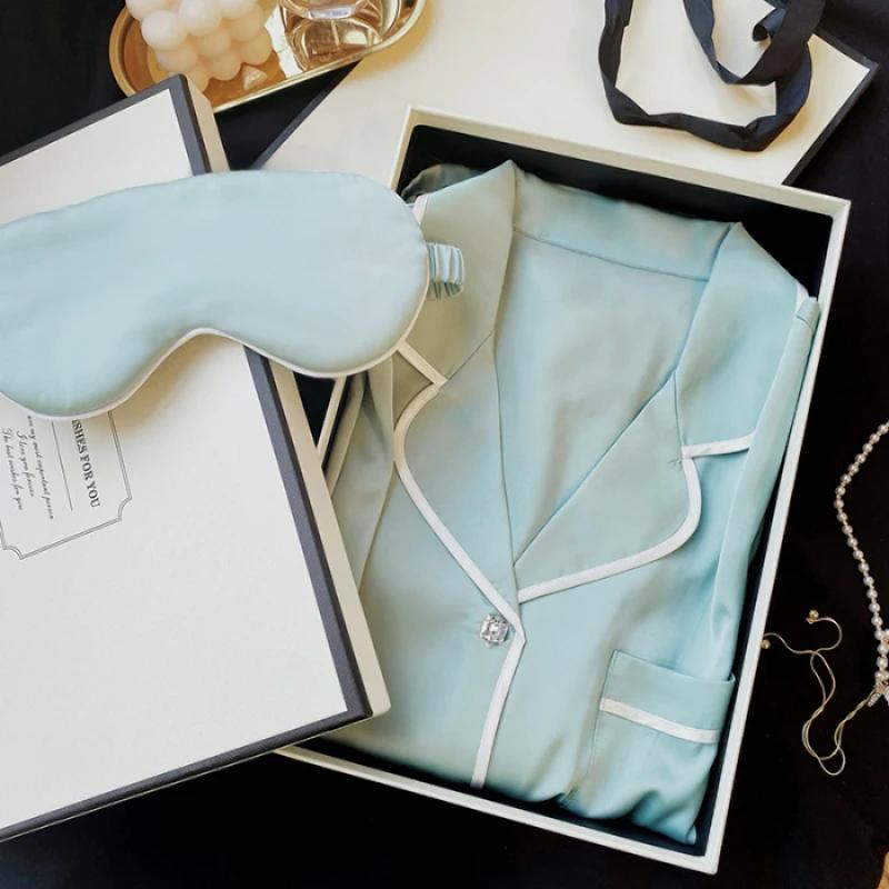 Lace Patchwork Pink Sexy Two Piece Pajama Set Summer Women's V-Neck Top and Shorts Set Fashion Women's Pajama Set Home Clothes