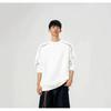 Men's 400g Rivet Round Neck Hoodie: Autumn Loose-Fit Trendy Couple Style Pullover.