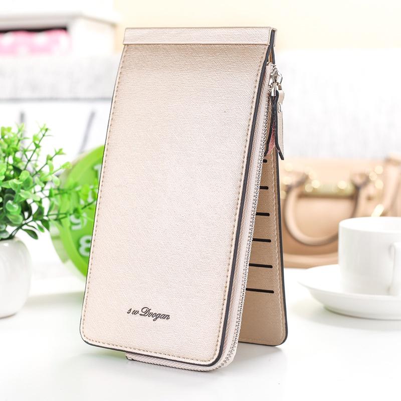 Stylish And Durable Women Fashion Pu Leather Wallet With Multiple Credit Card Slots