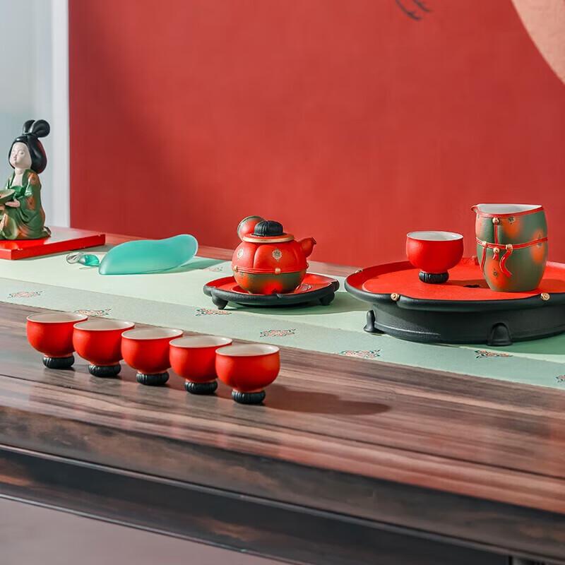 Edenus Tang Palace Ceramic Kung Fu Tea Set