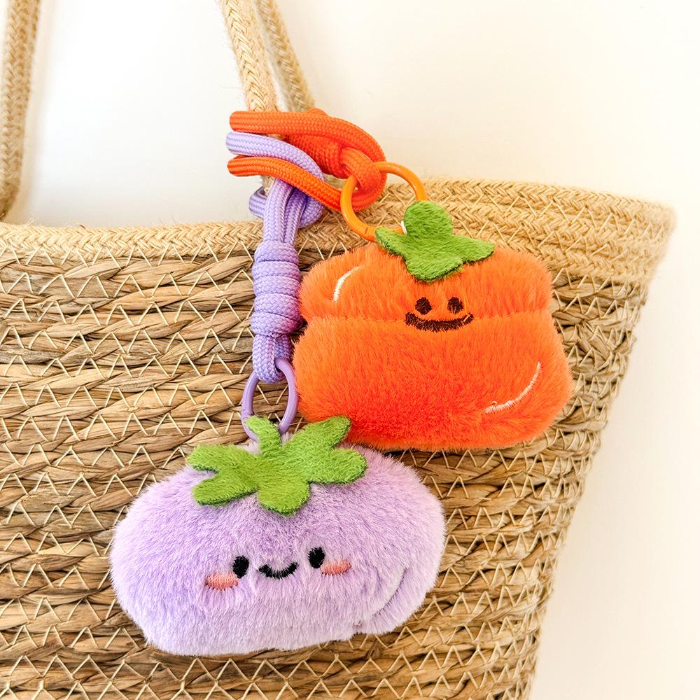Cute Fruit Plush Pendant - High-Quality Bag Decoration and Keychain Doll Toy