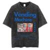 Japanese Tokyo Tokyo Culture Print Washed T Shirt Funny Fashion Vintage Men Women Tshirts Cotton Casual Loose Tees Streetwear