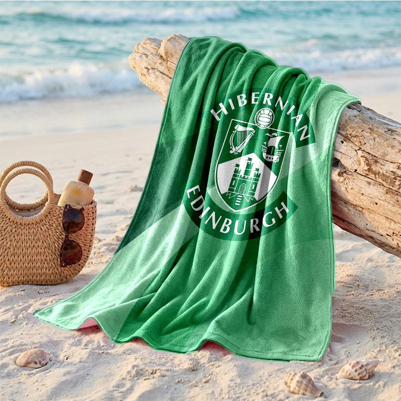 Asciugamano da Spiaggia in Microfibra Hibernian FC Asciugatura Rapida Assorbente Grande per Spiaggia Nuoto Viaggio
