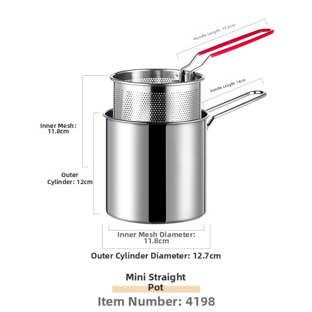 

Compact Cooking Pot 304 Stainless Steel Frying Pan Consistent Heating Performance Food-grade Materials Large Capacity China Mainland