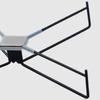 Folding Outdoor Camping Coolers Stand Metal Support Poles Ice Bucket Holder For Outdoor Camping Fishing Picnics Enduring