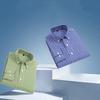2026 spring new style 100% cotton Oxford plaid striped men's long-sleeved fashionable business casual fit shirt single top