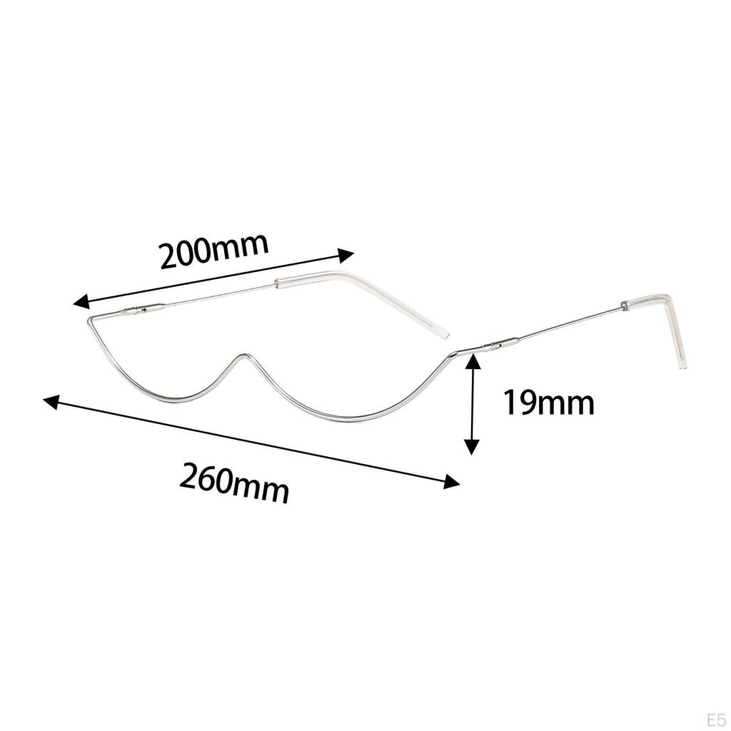 Chic Half Frame Glasses for Women Elegant Eyewear