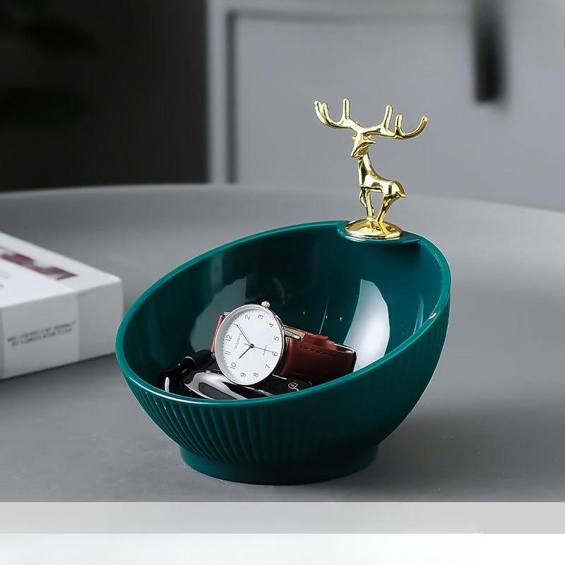 Elegant Entryway Key Organizer - Modern Decorative Tray with Hook for Keys & Mail, Upscale Home Decor Accent & Housewarming Gift