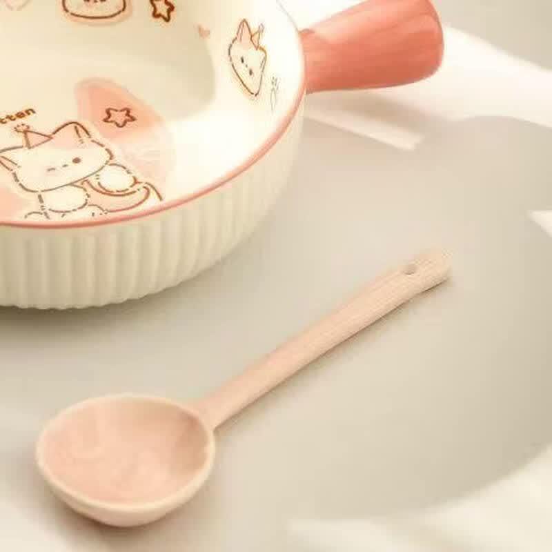 Cute Ceramic 4-Piece Solo Dining Set