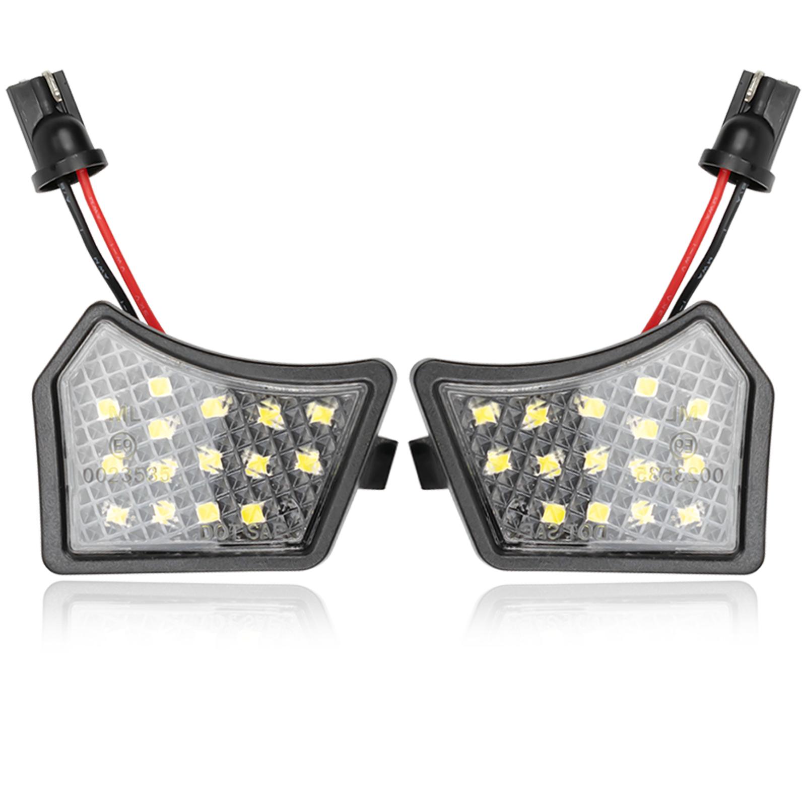 

Светодиодная лампа подсветки лужи SMD 6000K Белая Canbus Лампа зеркала заднего вида для Vol-vo C30 C70 XC70 XC90 V40 V50 V60 V70 S40 S60 S80 Jaguar XJ XF XK XE чёрный