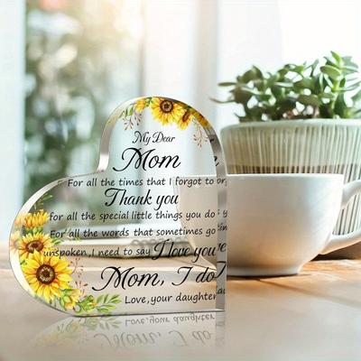 Presentes para Mãe/Pai – Sogra, Mãe Bônus, Placa. Gratidão, Aniversário. Melhor Mãe/Pai Acrílico (Minha Querida Mãe).