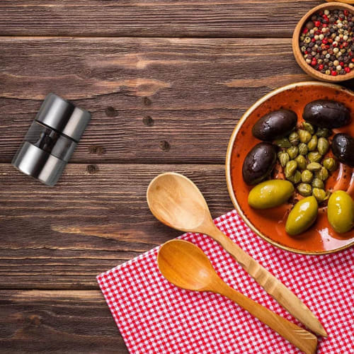 Pepper Grinder - Electric Pepper Mill, Ceramic Salt Grinder | Large Capacity Adjustable Shaker, Easy-to-Clean Refillable Kitchen Shaker, Large Capacit