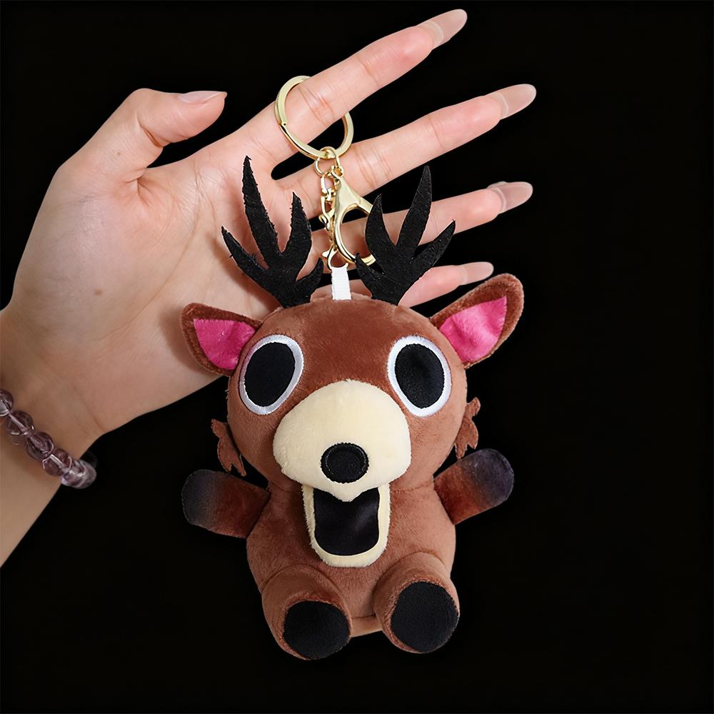 17cm 99 Nights in The Forest Deer Buddy Plush Toy Cute Deer Buddy Keychain Pendant Doll Game Surrounding Deer Toy Birthday Gifts
