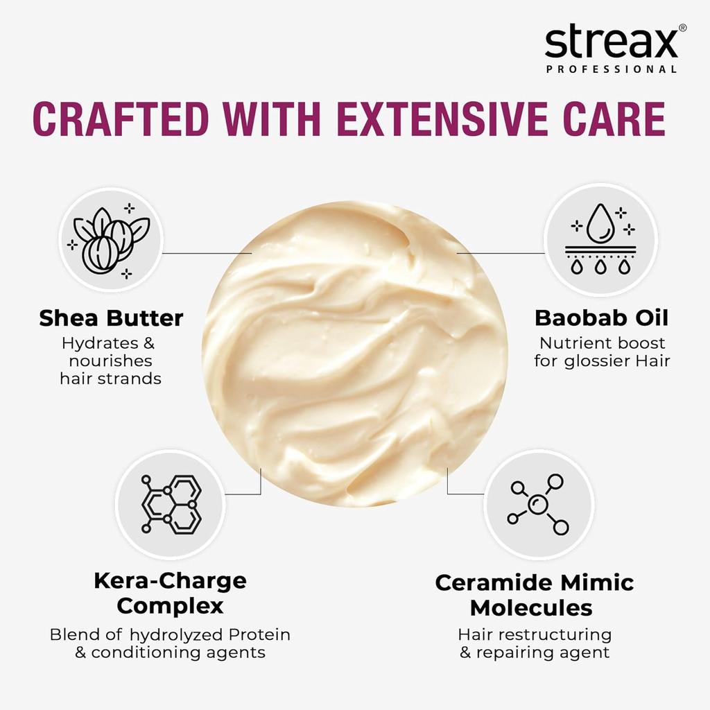 Streax Professional Canvoline Fresh Conditioner 950g For Straightened Hair Post Care Paraben Free Sulphate Free
