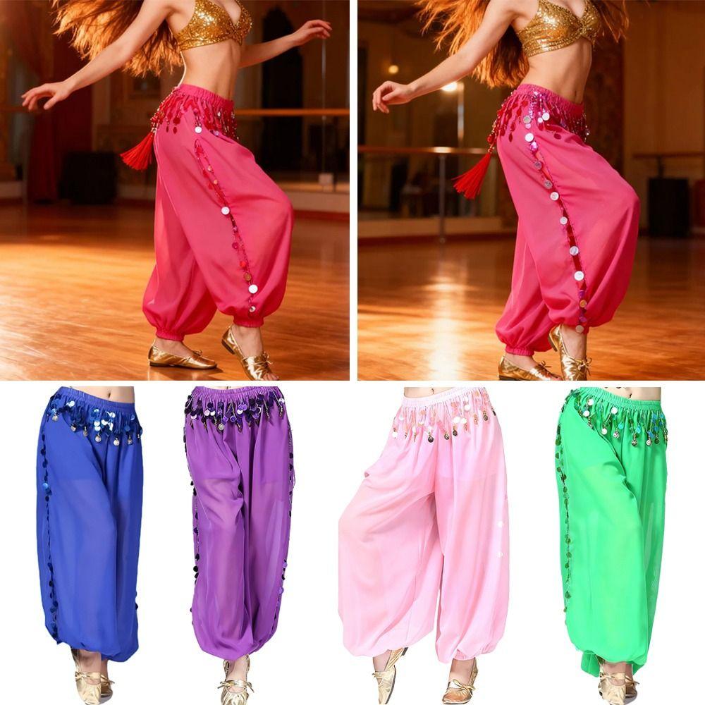 Quasten Bauchtanzhose Lockerer Bloomers Mode Lockere Hose Damen