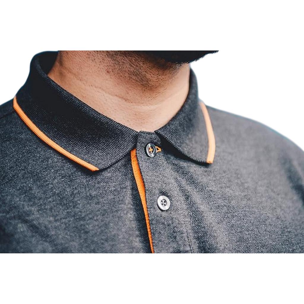 Worktough Mens Contrast Pique Polo Shirt
