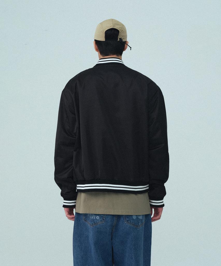 Rest&Recreation Rs Nylon Bomber Jacket - Black