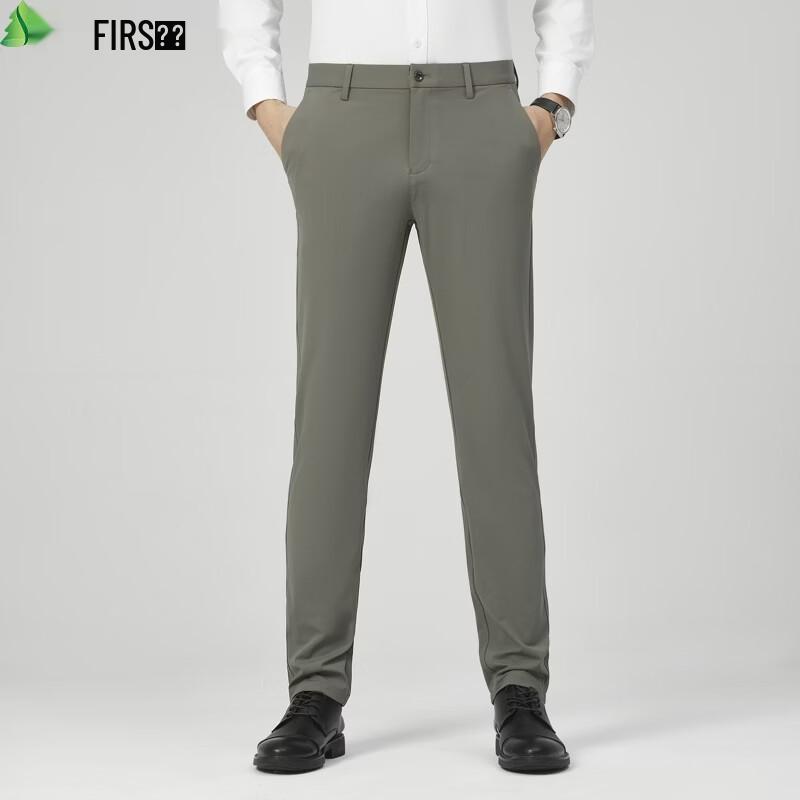 FIRS Men s Stretch Casual Straight-Leg Trousers 34
