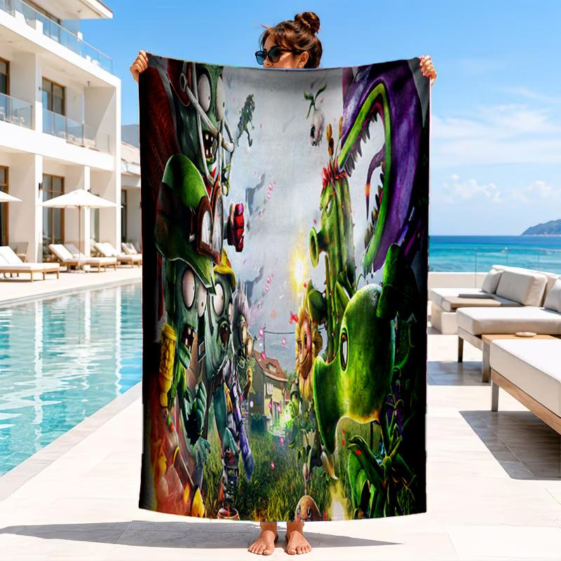 Zombie Party Beach Towel, Microfiber Beach Towel, Perfect For Pool, Beach, Travel, Home Decor Beach Party Fan Gifts