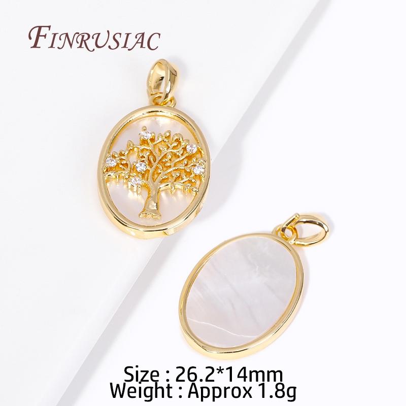 Großhandel Trendige 18K Gold Plated Herz / Bär / Hamsa / Blume / Lebensbaum Anhänger Charms Für Halskettenherstellung DIY Zubehör