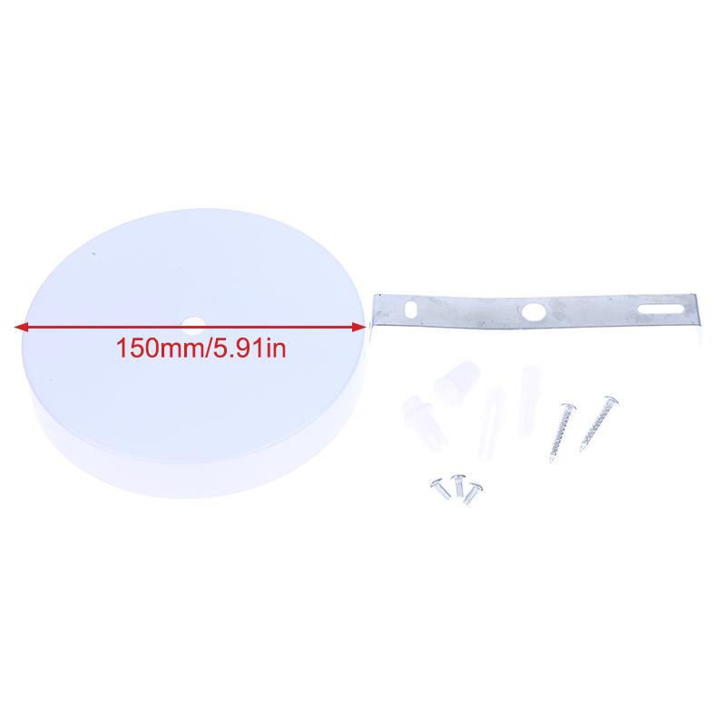 10/12/15CM Schwarz Weiß Metall Deckenplatte Halter Wandleuchte LED Basis Vintage Pendelleuchte Scheibenbasis Deckenbaldachin