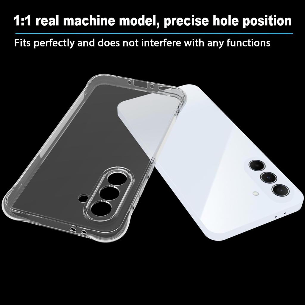 Four Corners Transparent Case For Samsung Galaxy A56 5G S25 Ultra S24 S23 A55 A36 A35 A16 A15 Clear Military Grade Protection Phone Cover Accessories