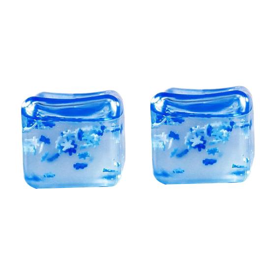 1/2/4Pcs Shapeable Coconut Oil Squeeze Ball Stress Relief Clear Ice Cube Toy Slow Rising Focus Aid Anti-anxiety Sensory Toy