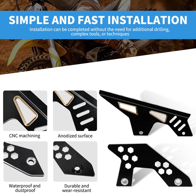 For SURRON Ultra Bee Motorcycle Sprocket Chain Cover Guard Upper Lower Electric Off-Road Accessories Aluminum Protective Devices