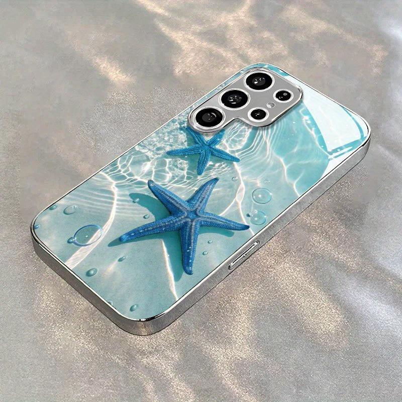 Pozlacený nový obal na telefon pro Samsung Galaxy S26 Ultra S25 Plus S24 S23 S22 fe tvrzené sklo Umělecké texturované vzory