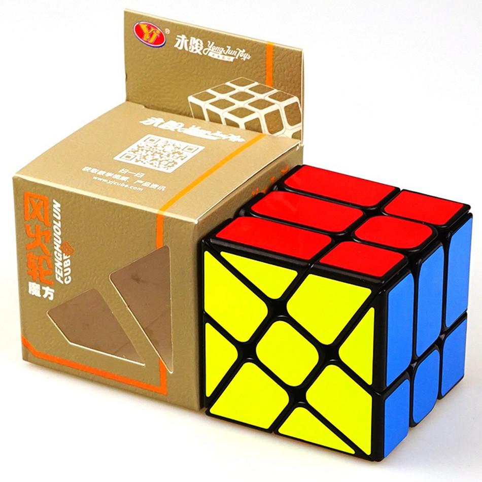 YongJun YJ Windmill Magic Cube Change Irregularly Jinggang Speed Cube with Frosted Sticker YJ 3x3x3 Puzzle Toy For Children Kids