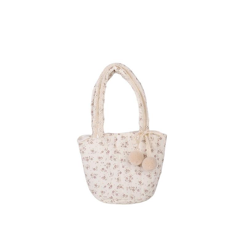 Bear Kids Baby Shoulder Bag Cute Cotton Cartoon Water Bucket Bag Outdoor Handbag