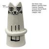 Small Fresh Cut Flower Vase Creative Cat Shaped Vase, Minimalist Cartoon Kitten Tabletop Planter for Dried Gifts Lovers Flowers, Mini Narrow