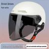 Four Seasons Lightweight Breathable Sun Protection Helmet for Electric Scooters, Motorcycles, and Bicycles - Unisex Summer Classic Half Helmet.