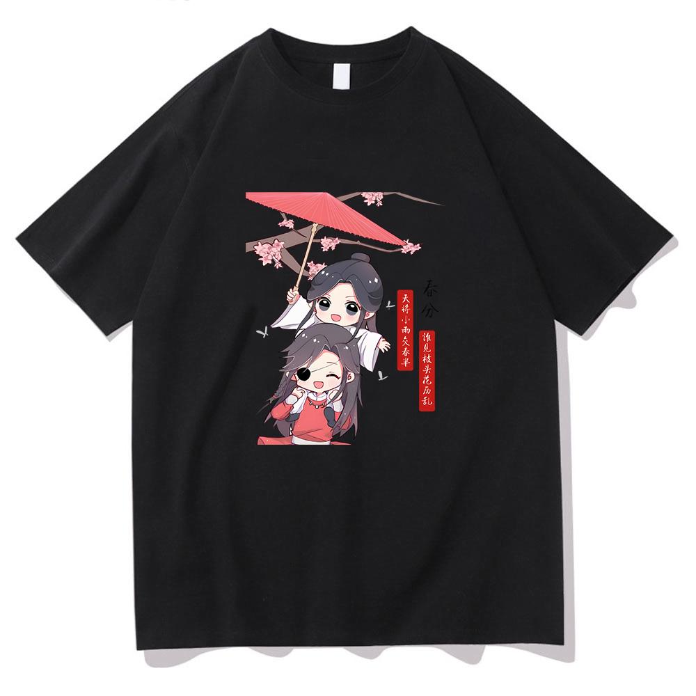 Благословение Небесных Чиновников Tian Guan Ci Fu TGCF Футболки 100% Хлопок Летние Футболки S