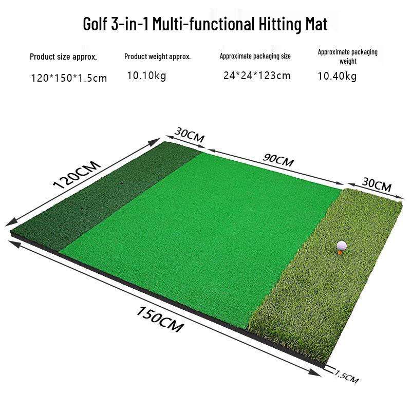 WEZHO Golf Hitting Mat 3-in-1