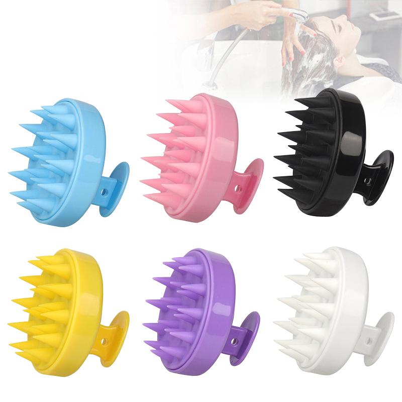Shampoo Brush Empty Hair Shampoo Bottle With Comb Teeth Salon Treatment Oil Perm Dye Bottle Color Plastic Dry Cleaning Bottle