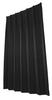 Univer Luisa Blackout 100cm Wide X 200cm Set of 2 Drapes, Black, Long,