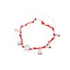 Lotus Red Rope Bracelet Women's New Chinese Woven Bell Hand Rope Step by Step Bracelet