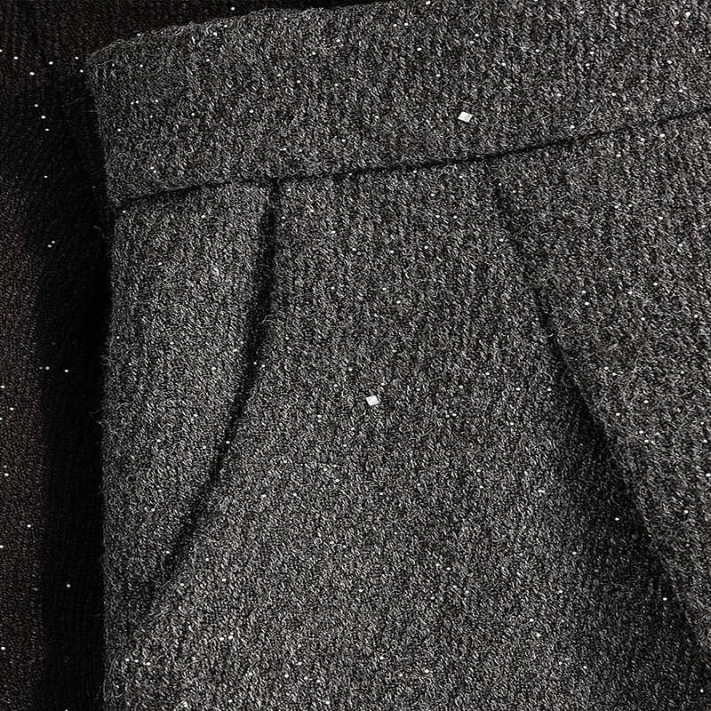 Sibaishe Women's Sparkly High-Waist A-Line Shorts