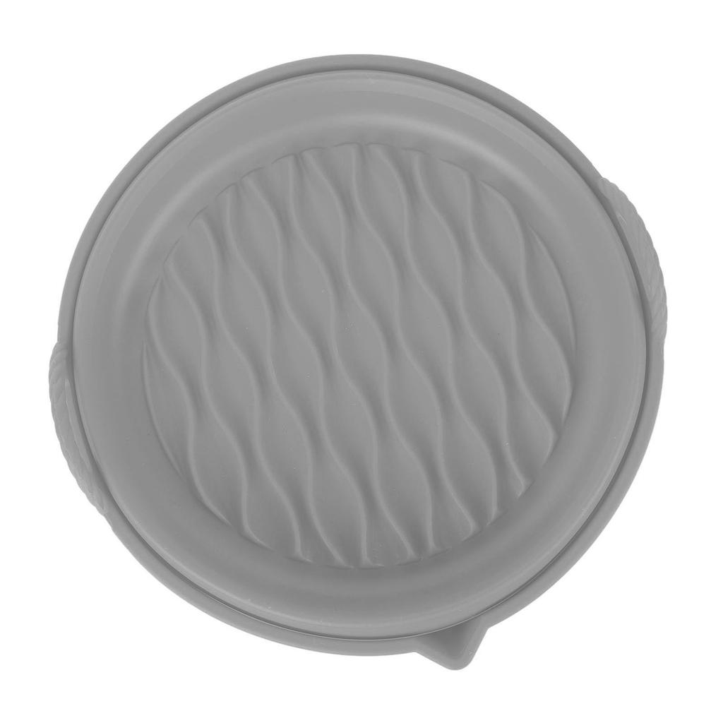 Fryer Silicone Liner Foldable Round Wavy Stripe Heat Resistant Reusable Fryer Pot for Fryer Accessory