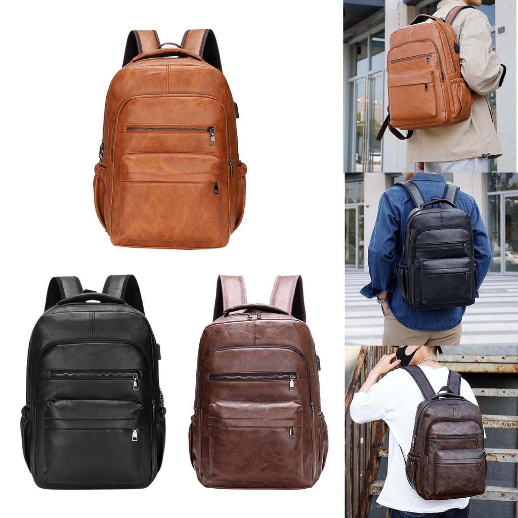 Backpack for Laptop in Leather PU Hand -resistant Bag