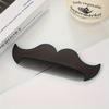 [Black Mini Mustache Comb] Black Mini 12cm Mustache Comb | Plastic Beard Grooming Tool for Men | Unfragranced Shaving & Hair Removal