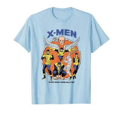 Marvel Original X-Men Mutant Klassisch Retro Comic T-Shirt