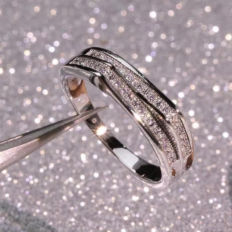 Huitan Unique Irregular Design Rings Trendy Simple Stylish Finger Accessories for Women Delicate Charming Jewelry for Wedding