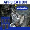 Carburetor Vacuum Port Cover Set with Closed-End Black Rubber Pieces, 3/16" 5/32" 7/32" 1/4" 5/16" 3/8" Size Groups for Service Use and Storage