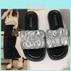 Stylish Flat Sandals For Women Summer 2024 Fashionable Lightweight Comfortable Slip On Design