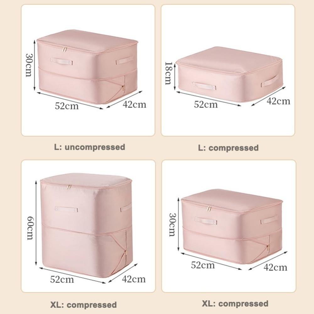 Foldable Self Compression Organizer Clothes Sorting Portable Compressible Bags Down Coat Storage Large Capacity Packing Cubes