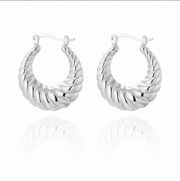 

Simple Copper Earrings Geometric Earrings Femininity Cold Wind Earrings Earrings