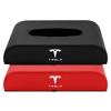 Car Sticker 2025 New Tesla PU Leather Car Tissue Box Hanging VW badge Paper Towel Bag Storage For Tesla Model 3 S Y X Protector